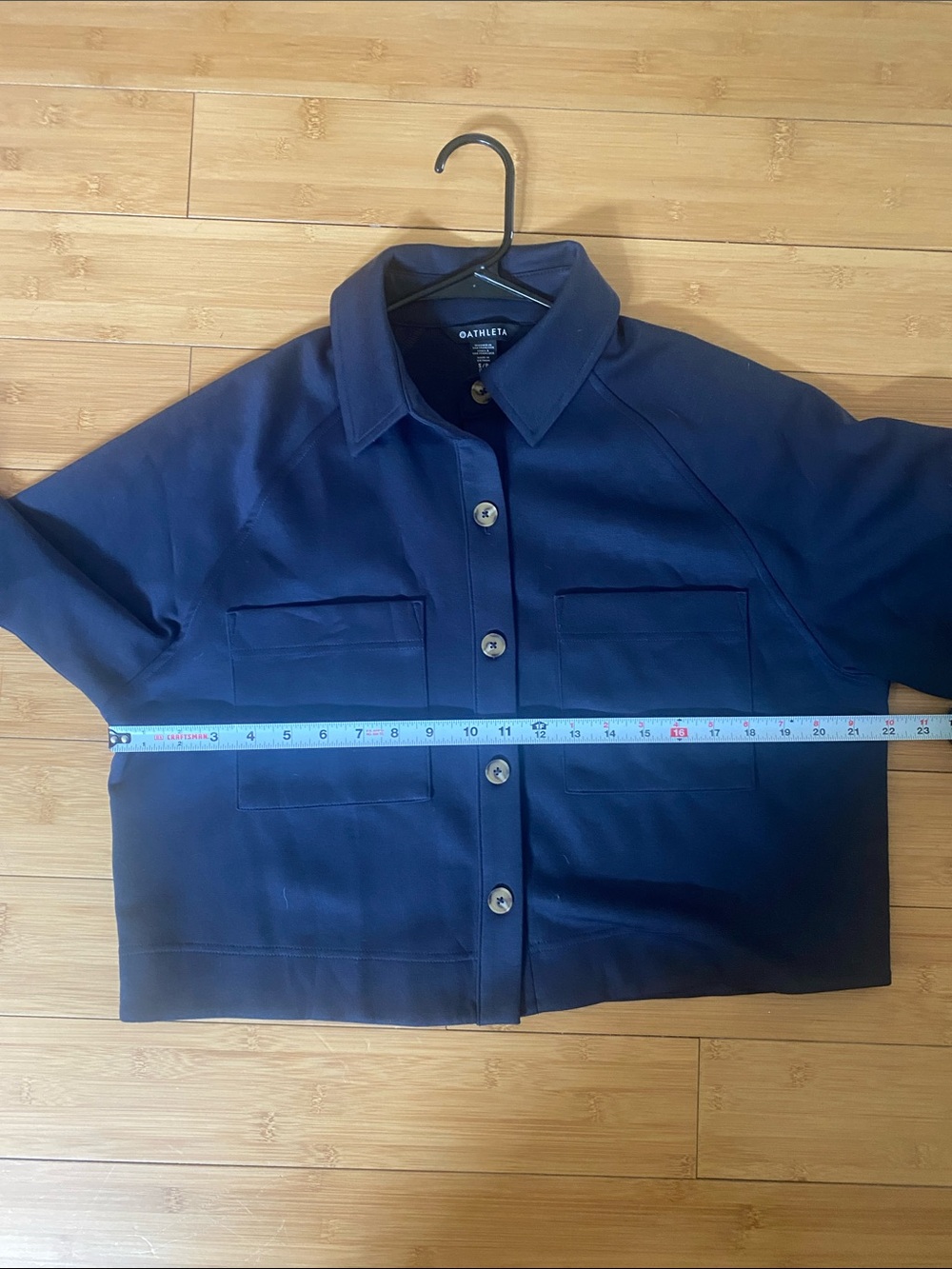 Athleta Dark Navy allure shirt small petite - Picture 6 of 7